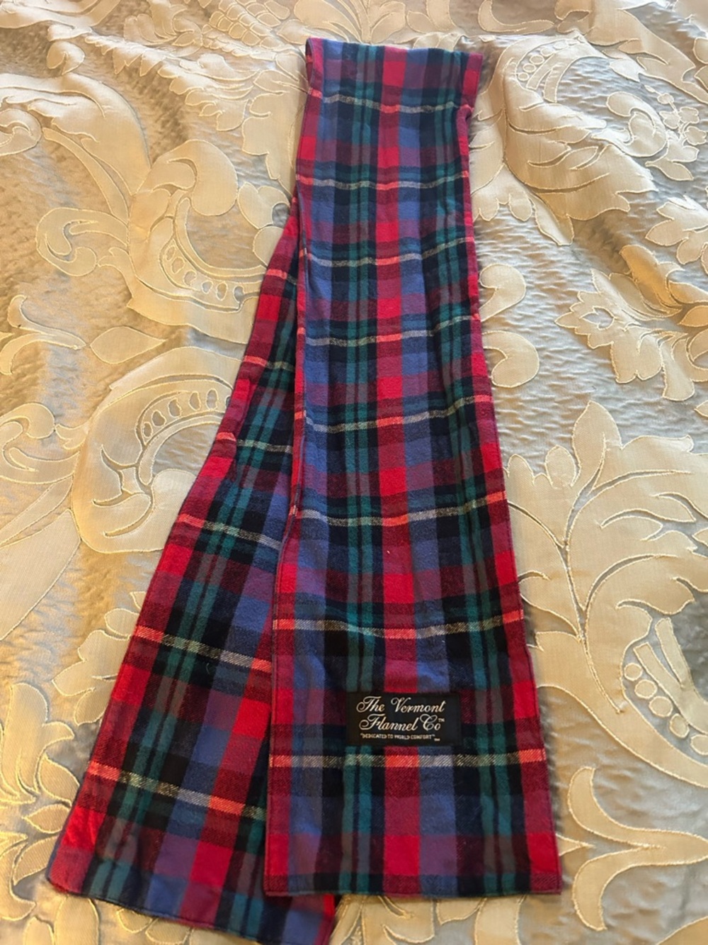 The Vermont Flannel Co. Red & Blue Plaid Scarf